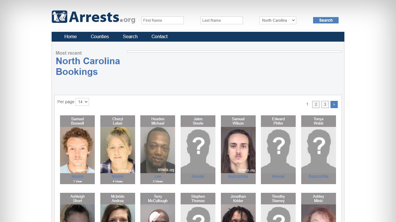 North Carolina Arrests and Inmate Search